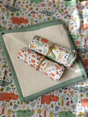 Candy Clouds-Organik Müslin Örtü 70X70