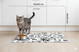 Cat Lover-Mama Su Kabı Matı 60x40