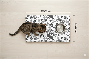 Cat Lover-Mama Su Kabı Matı 60x40