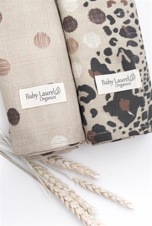 Chic - Organik Müslin Örtü 80X80 2li Set