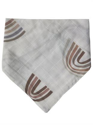 Chocolate Rainbow-2 Kat Organik Müslin Salya Önlüğü 20x35