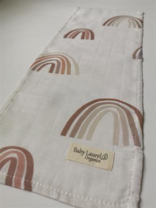 Chocolatte RainbowOrganik Müslin Omuz Salya Bezi 50x25