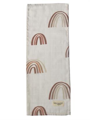 Chocolatte RainbowOrganik Müslin Omuz Salya Bezi 50x25