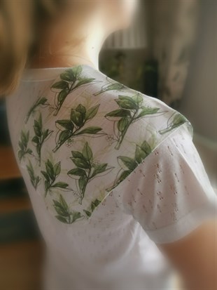 Daphne - Organik Müslin Omuz Salya Bezi 45X20