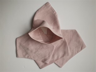 Elegance-2 Kat Organik Müslin Salya Önlüğü-Soft Pink