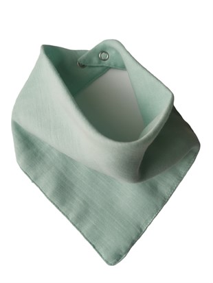 Elegance-2 Kat Organik Müslin Salya Önlüğü-Eau De Nil