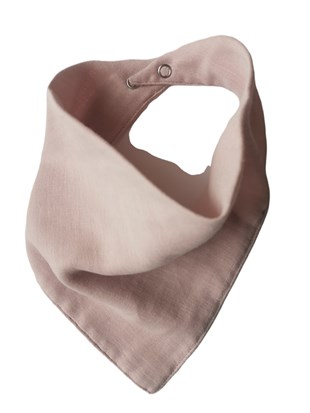 Elegance-2 Kat Organik Müslin Salya Önlüğü-Soft Pink