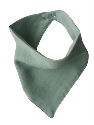 Elegance-2 Kat Organik Müslin Salya Önlüğü-Emerald