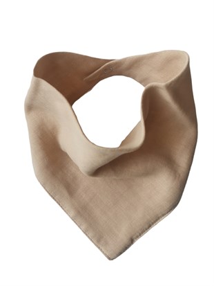 Elegance-2 Kat Organik Müslin Salya Önlüğü-Beige