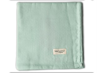 Elegance-Organik Müslin Örtü 100X100-Eau De Nil