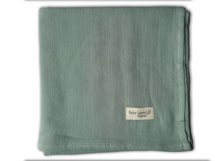 Elegance-Organik Müslin Örtü 100X100-Emerald