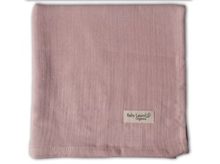 Elegance-Organik Müslin Örtü 100X100-Soft Pink