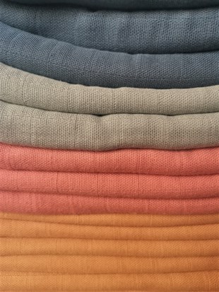 Elegance-Organik Müslin Örtü 110X120-Eau De Nil