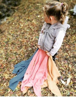 Elegance-Organik Müslin Örtü 110x120-Dark Blue