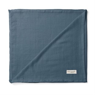 Elegance-Organik Müslin Örtü 110x120-Dark Blue
