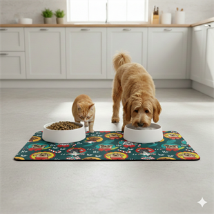 Hohoho Dog-Mama Su Kabı Matı 60x40