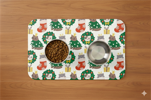 Hohoho Kedi-Mama Su Kabı Matı 60x40