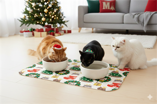 Hohoho Kedi-Mama Su Kabı Matı 60x40