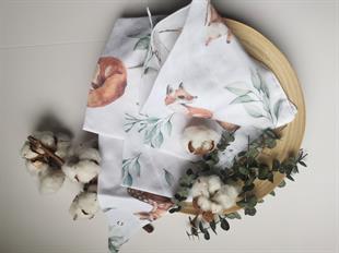 Little Forest-2 Kat Organik Müslin Salya Önlüğü 20x35