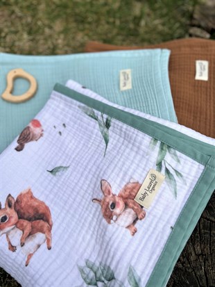 Little Forest - 4 KAT Organik Müslin Bataniye 90 X 120