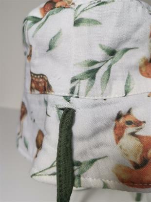 Little Forest-Müslin Bucket Çift Taraflı Şapka