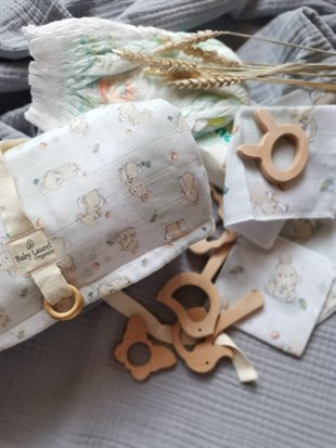 Lovely Bunney - Organik Müslin Çok Amaçlı Çanta 60X30