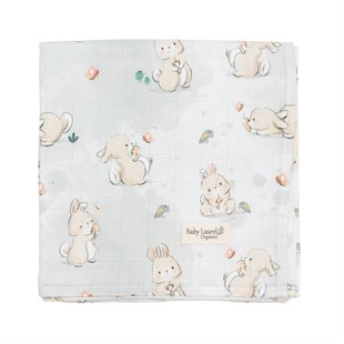 Lovely Bunney - Organik Müslin Örtü 100X100