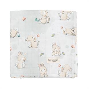 Lovely Bunny-Organik Müslin Örtü 70X70