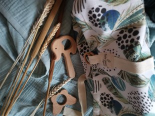 Magical Feather - Organik Müslin Çok Amaçlı Çanta 60X30