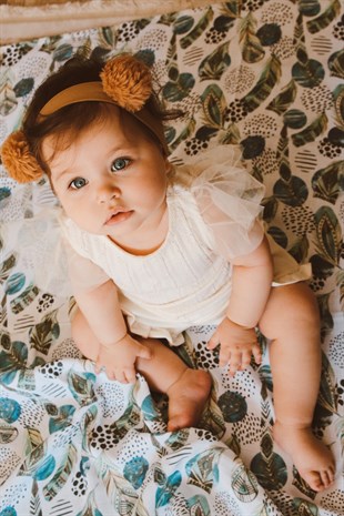 Magical Feather - Organik Müslin Örtü 100X100