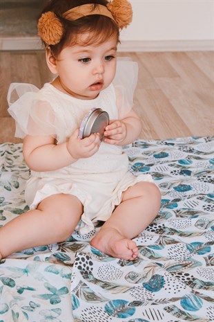 Magical Feather - Organik Müslin Örtü 100X100