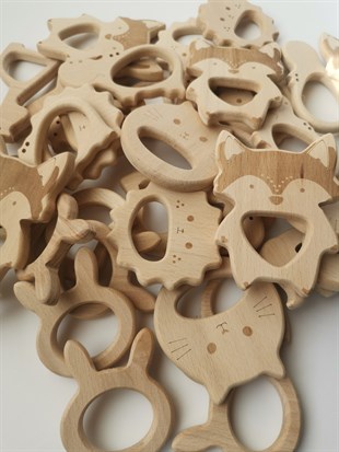 Nonage - Ahşap Oyuncak - Fil - 6,5x5