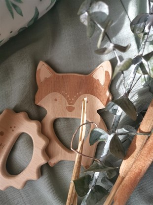 Nonage - Ahşap Oyuncak - Tilki - 8 x 11