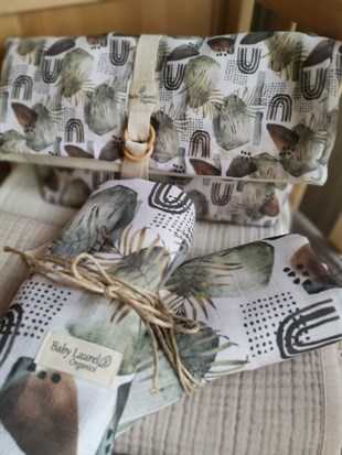 Nuts & Rocks - Organik Müslin Çok Amaçlı Çanta 60X30