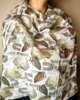 Nuts & Rocks - Organik Müslin Emzirme Örtüsü 65X100