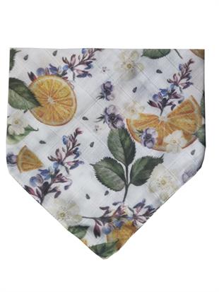 Orange On Branch-2 Kat Organik Müslin Salya Önlüğü 20x35