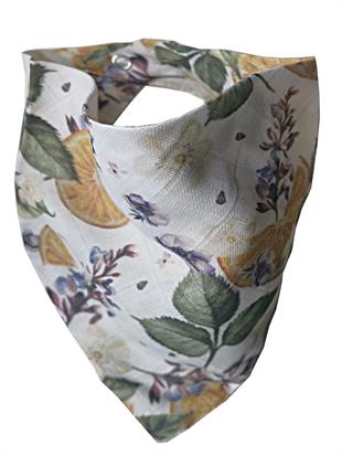 Orange On Branch-2 Kat Organik Müslin Salya Önlüğü 20x35