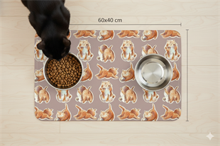 Pisi-Mama Su Kabı Matı 60x40
