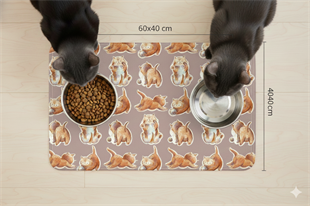 Pisi-Mama Su Kabı Matı 60x40