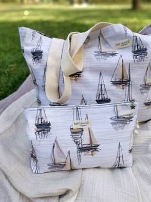 Sail Boat - Çok Amaçlı Omuz Çanta 57x38