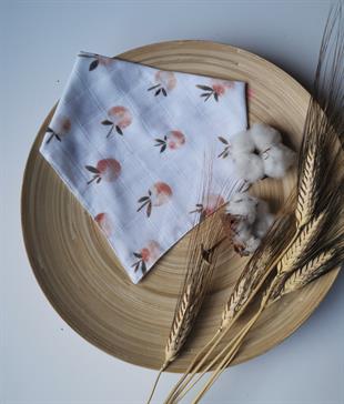 Small Sweety-2 Kat Organik Müslin Salya Önlüğü 20x35