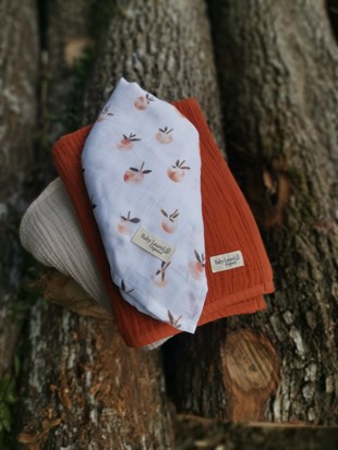 Small Sweety - Organik Müslin Örtü 100X100