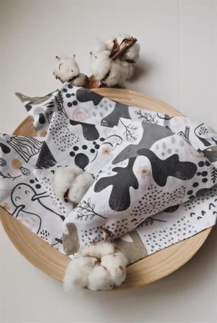Smart Deer-2 Kat Organik Müslin Salya Önlüğü 20x35
