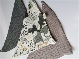 Smart Deer- 4 Kat Organik Müslin Salya Önlüğü 20x35