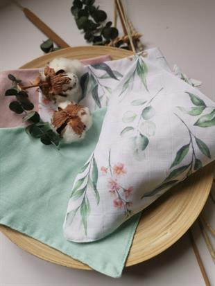 Soft Garden-2 Kat Organik Müslin Salya Önlüğü 20x35