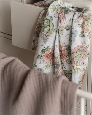 Succulent - 4 KAT Organik Müslin Battaniye 90X120