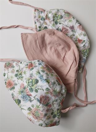 Succulent-Müslin Bucket Çift Taraflı Şapka