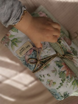 Succulent - Organik Müslin Örtü 100X100