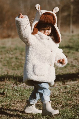 Teddy Avcı Şapka Kahve Krem-2-8 Yaş