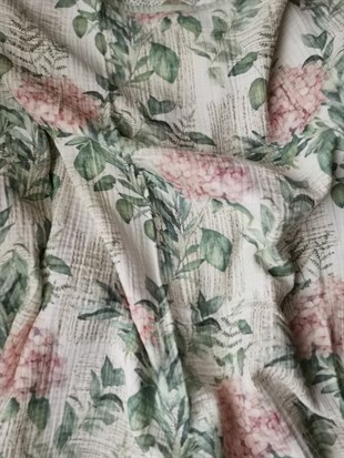 Vintage Hydrengea - 4 KAT Organik Müslin Battaniye 90X120